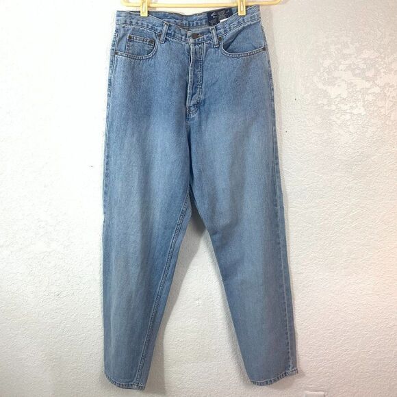 Eddie Bauer Light Wash Sz 14 High Waist Mom Jeans - Picture 1 of 10